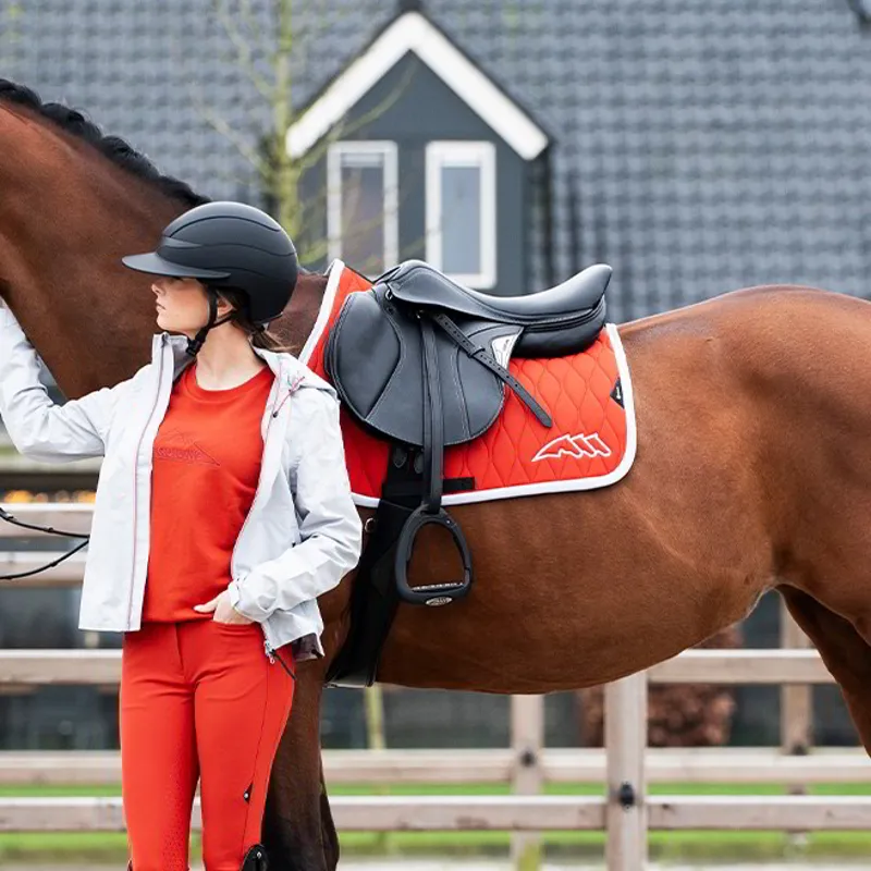 Equiline Ebrec Tech Jump Saddle Pad - Ginger-3