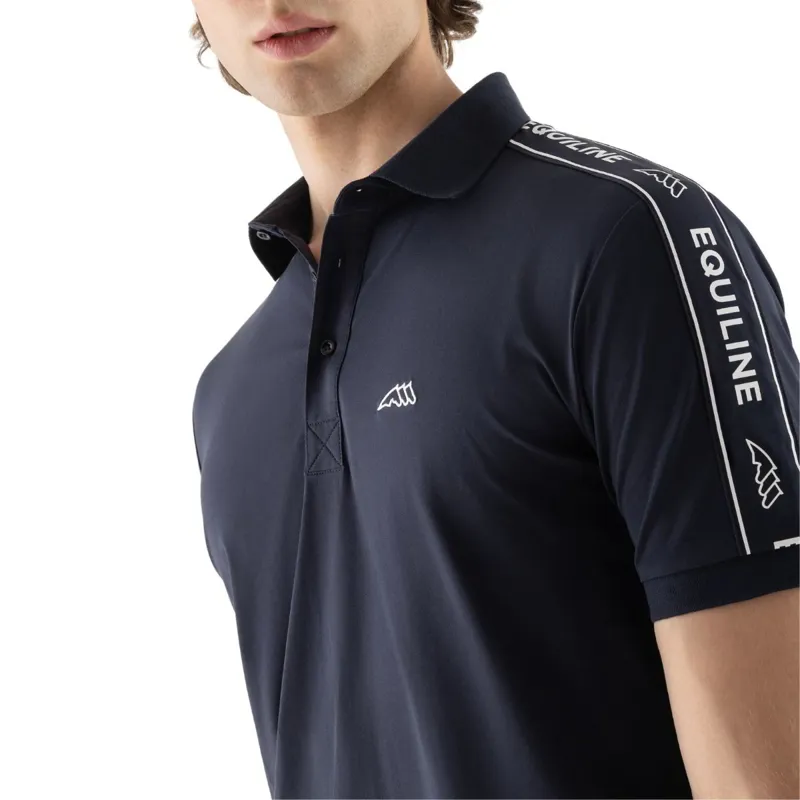 Equiline Eqcravet Men's Polo Shirt - Blue-3