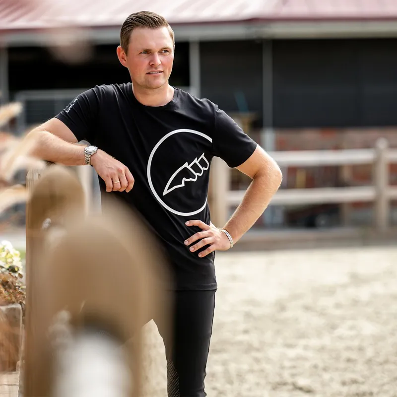 Equiline Caster Men's T-Shirt - Black-1