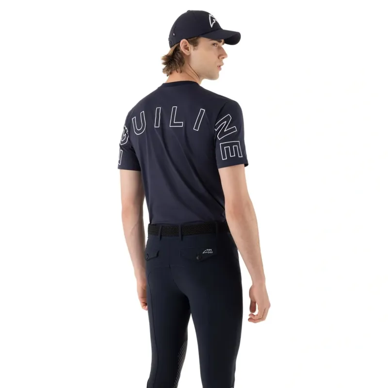 Equiline Eqcarge Men's Short Sleeve T-Shirt - Blue-4