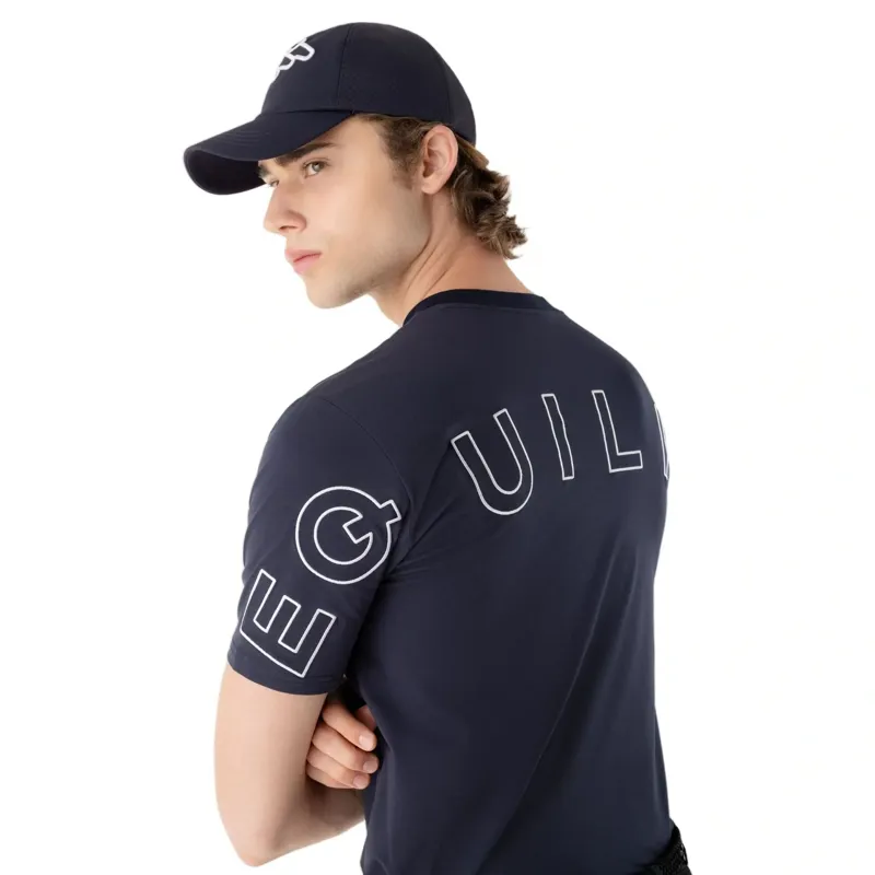 Equiline Eqcarge Men's Short Sleeve T-Shirt - Blue-5