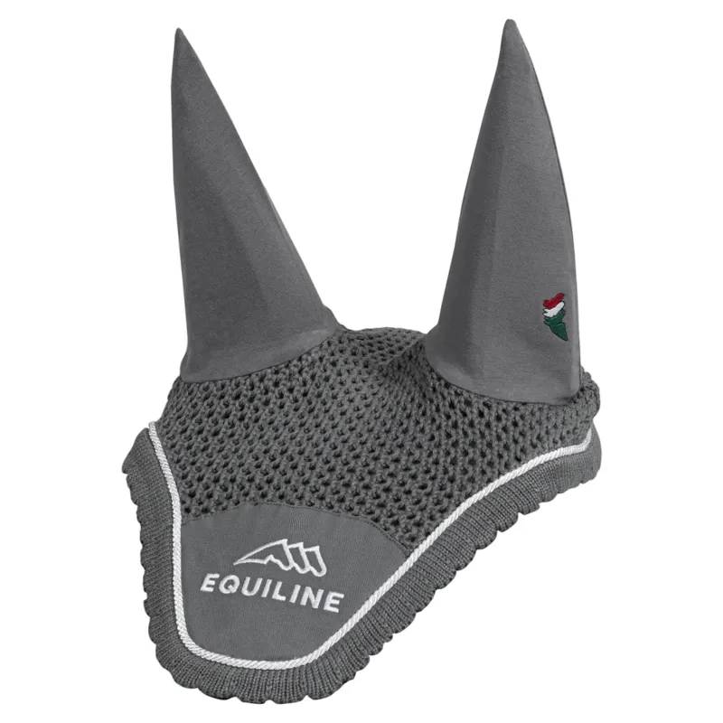 Equiline Outline Ear Bonnet - Grey