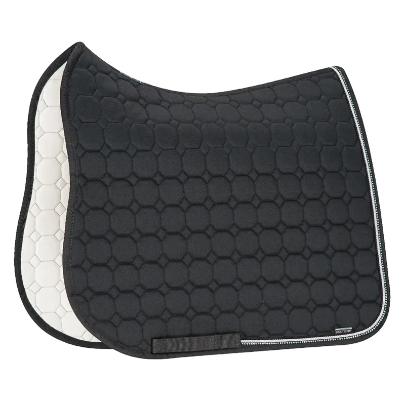 Equiline Rio Dressage Saddle Pad - Black/White