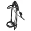 Equiline Rolled Double Bridle - Black