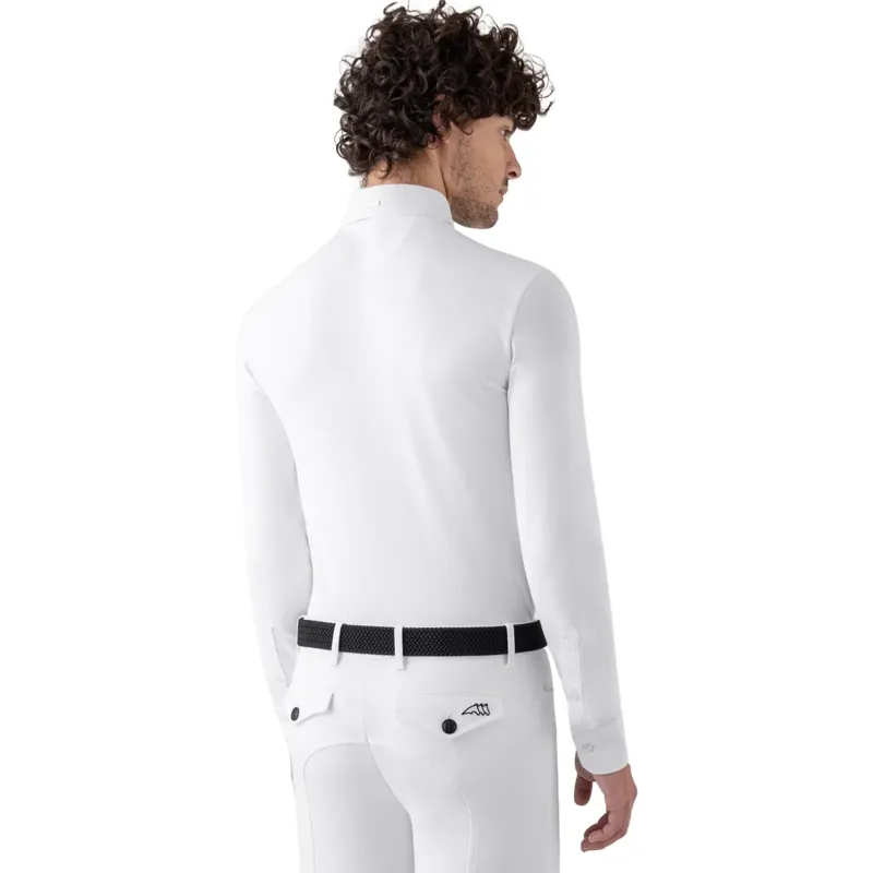 Equiline Sebastian Men's Long Sleeve Show Shirt - White-2