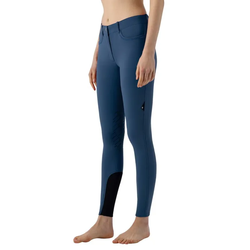 Equiline Cornek Bling BX-TECH Knee Grip Women's Breeches - Dark Denim