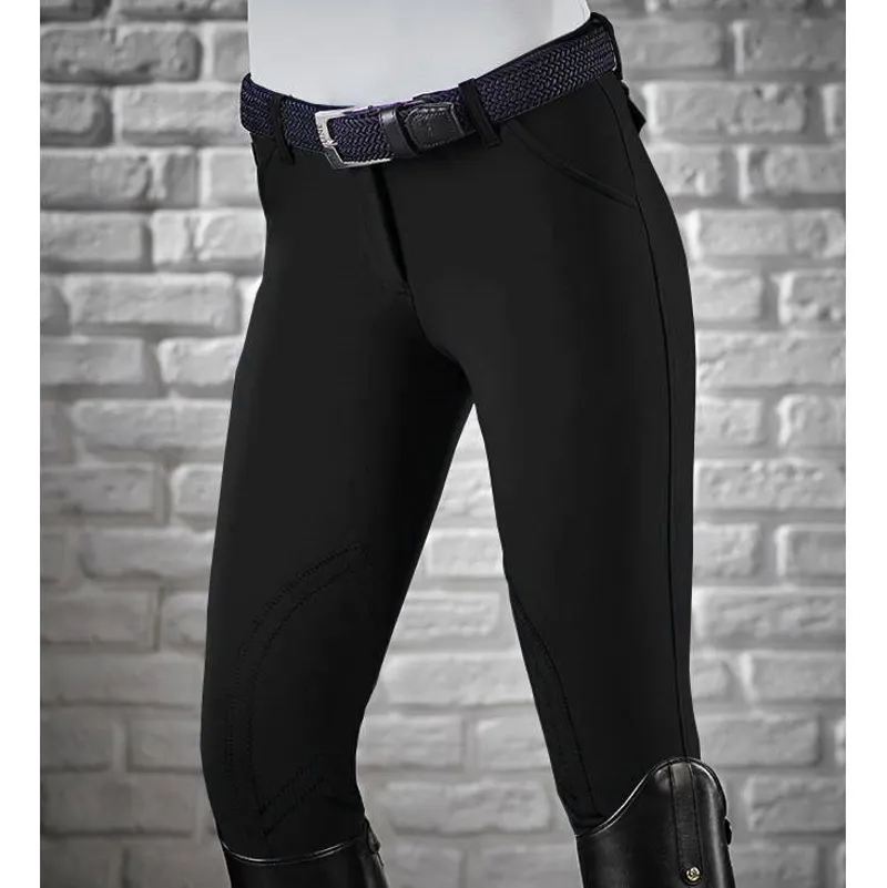 Equiline Boston Knee Patch Women's Breeches - Black-3