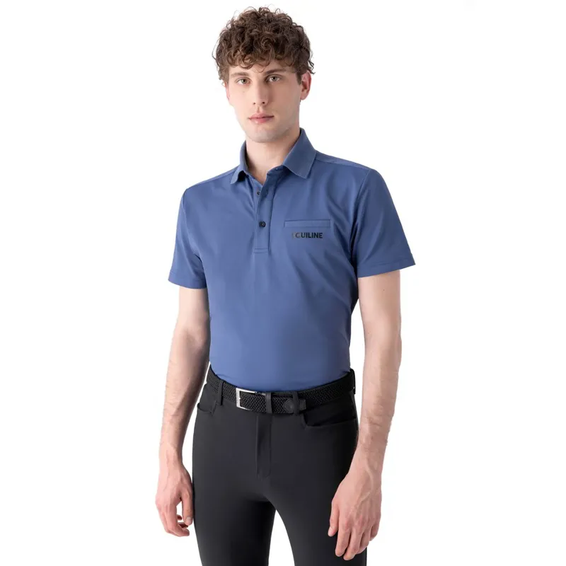 Equiline Camerg Men's Polo Shirt - Indigo Blue