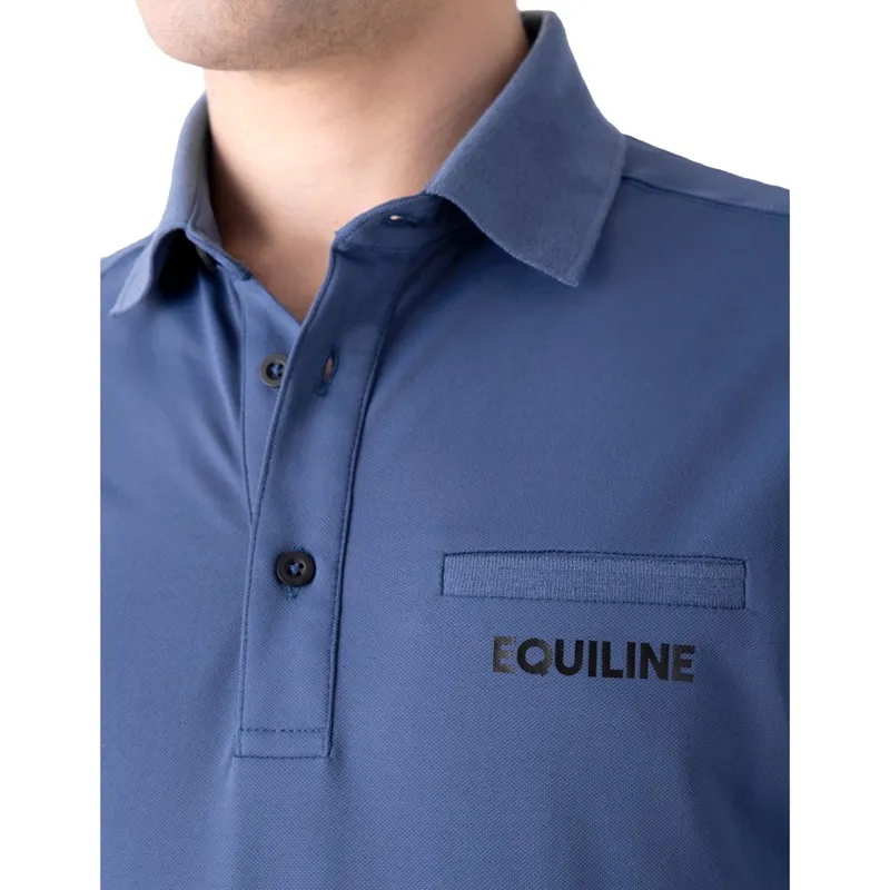 Equiline Camerg Men's Polo Shirt - Indigo Blue-1