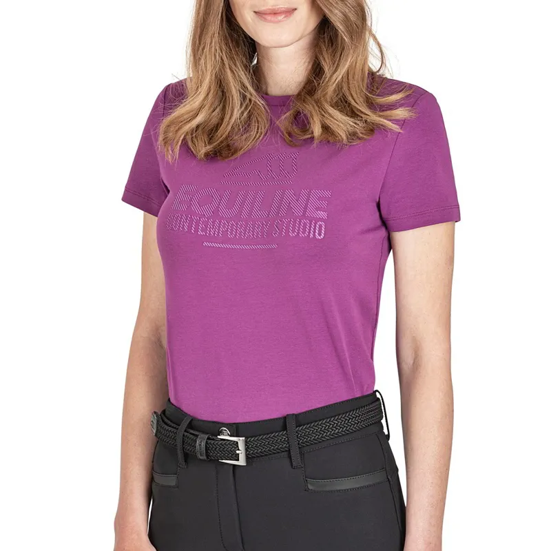 Equiline Cleoc Womens T-Shirt - Purple - X-Small