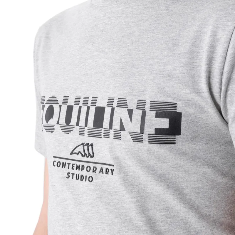 Equiline Colbrec Short Sleeve Mens Tee - Gray Melange-1