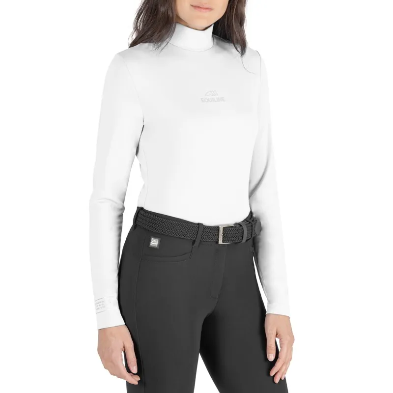 Equiline Collec Long Sleeve Women's Base Layer - White