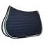 Equiline Octagon Custom Saddle Pad - Blue/Gold Glitter/Beige/White
