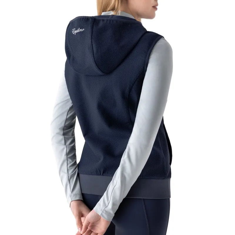 Equiline Eblyev Ladies Hooded Vest - Blue-1