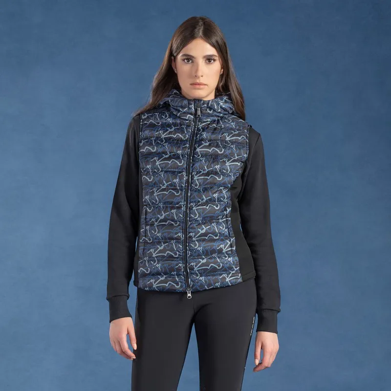 Equiline Elime Ladies Vest - Allover Blue-4