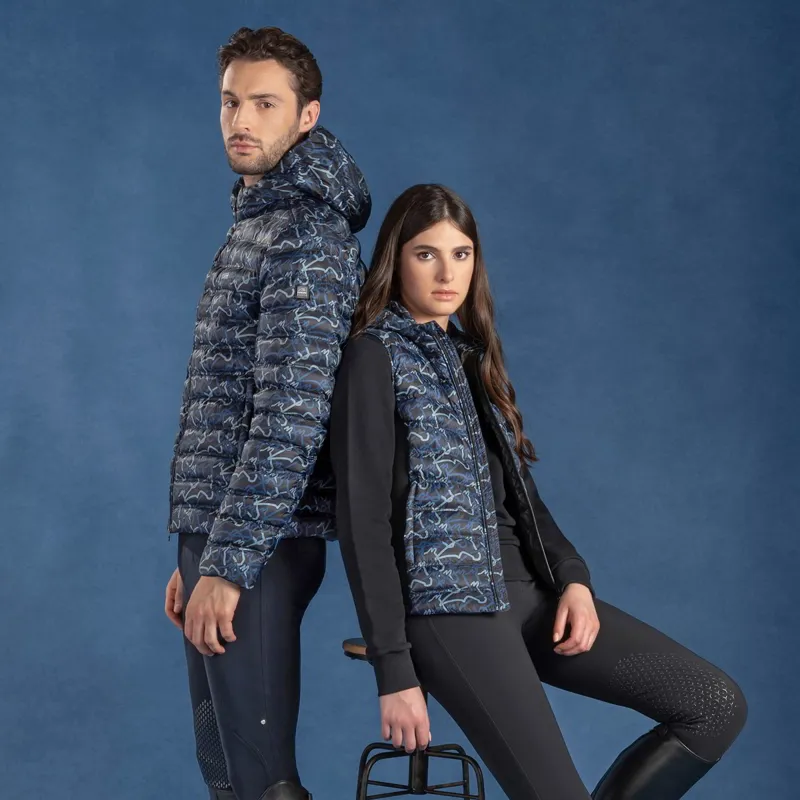 Equiline Elime Ladies Vest - Allover Blue-5