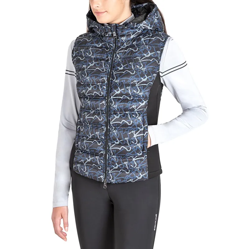 Equiline Elime Ladies Vest - Allover Blue