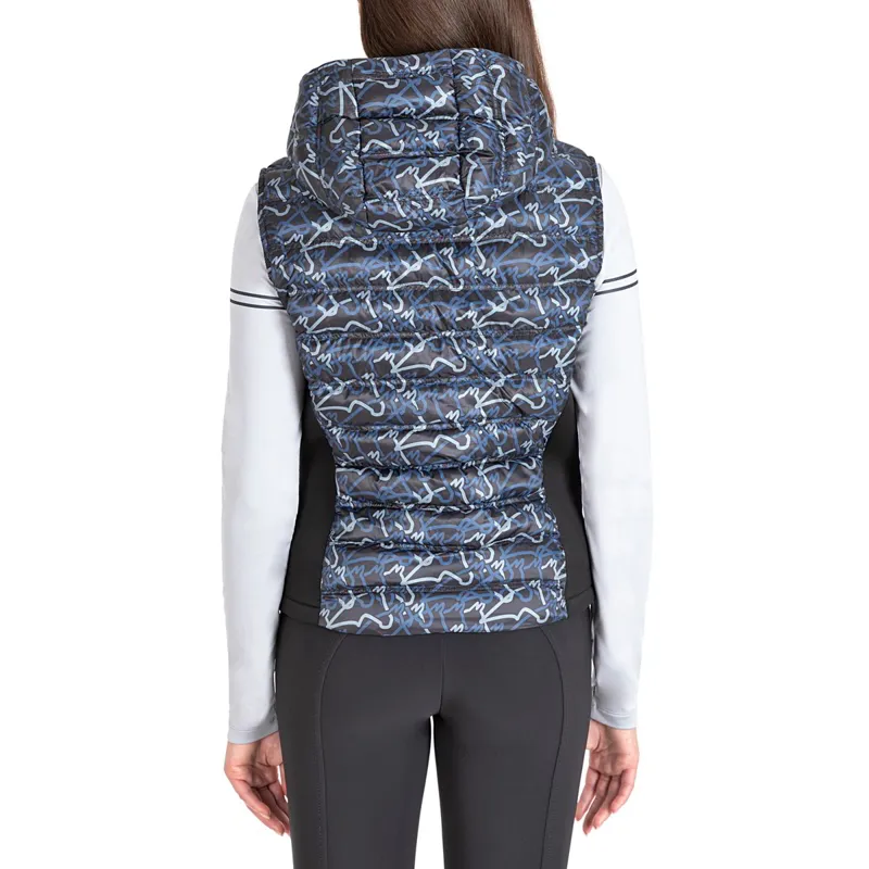 Equiline Elime Ladies Vest - Allover Blue-1