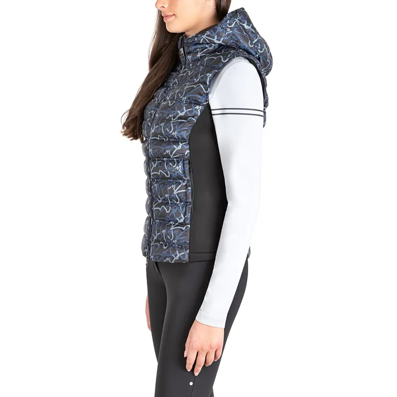 Equiline Elime Ladies Vest - Allover Blue-2