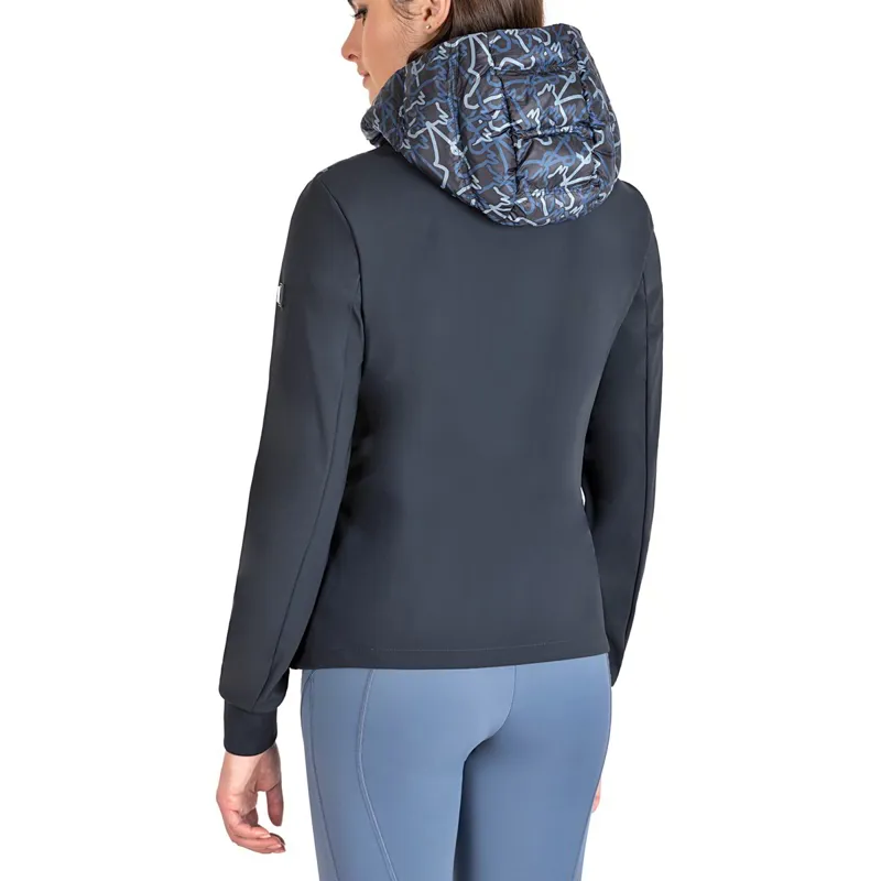Equiline Elrube Ladies Hybrid Jacket - Allover Blue-1