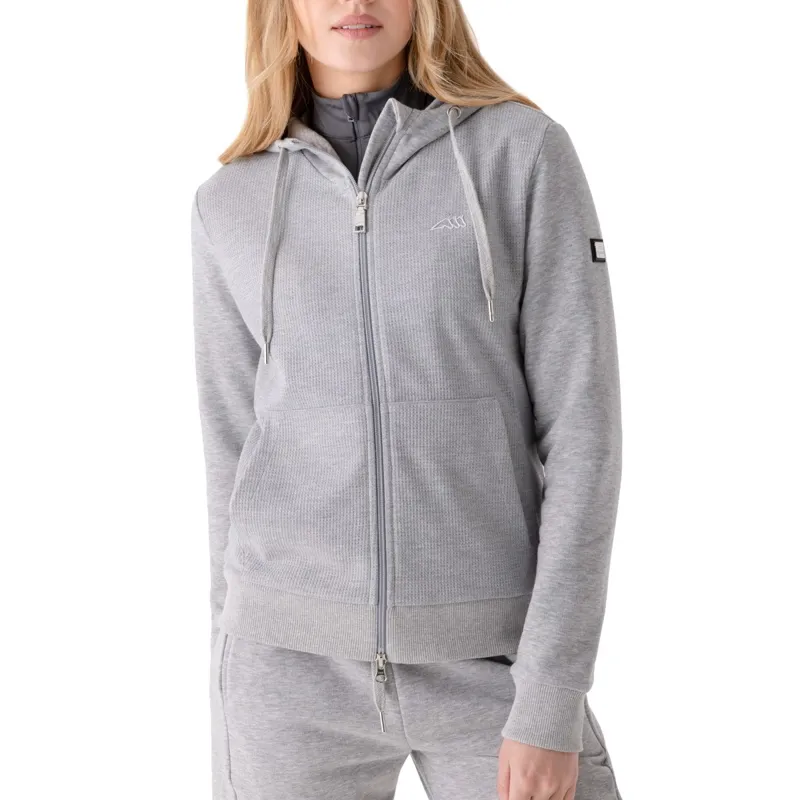 Equiline Esaste Womens Full Zip Hoodie - Grey Melange