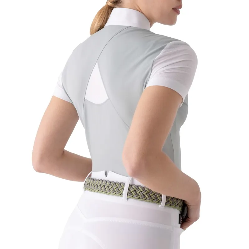 Equiline Esdie Short Sleeve Ladies Competition Shirt - Mirage Green-1