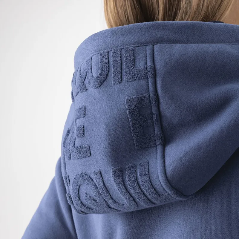 Equiline Evere Full Zip Ladies Hoodie - Blue Wing Teal-5