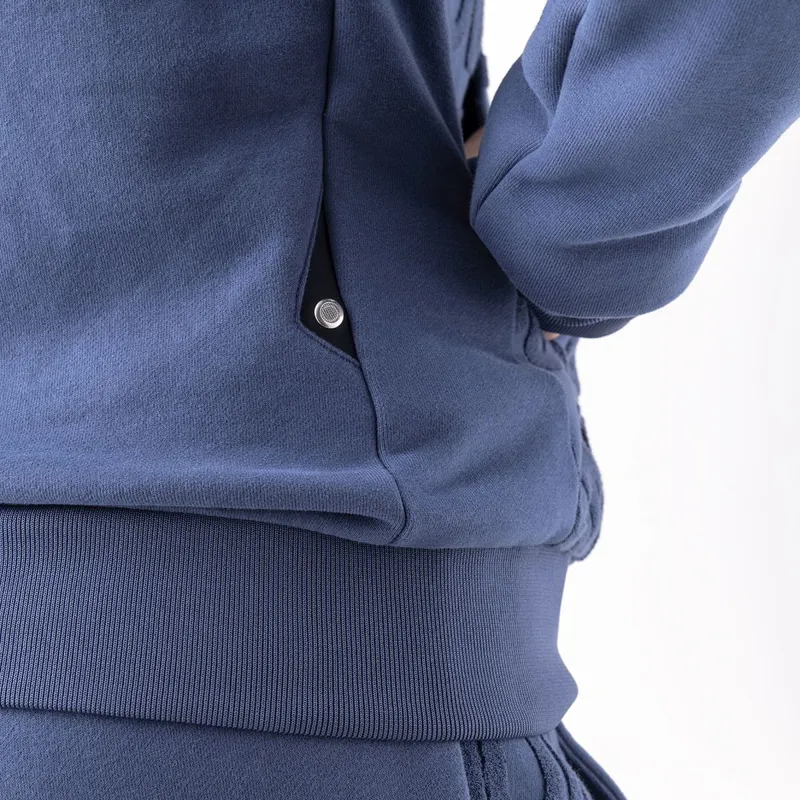 Equiline Evere Full Zip Ladies Hoodie - Blue Wing Teal-6