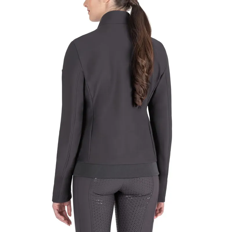 Equiline Gaston Womens Nylon Softshell Hybrid Jacket - Black-1