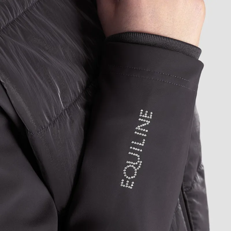 Equiline Gaston Womens Nylon Softshell Hybrid Jacket - Black-3