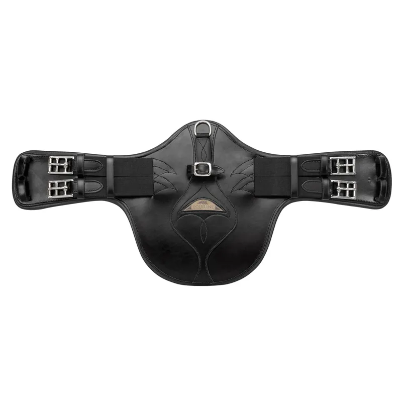 Equiline Monoflap Leather Girth - Black-1