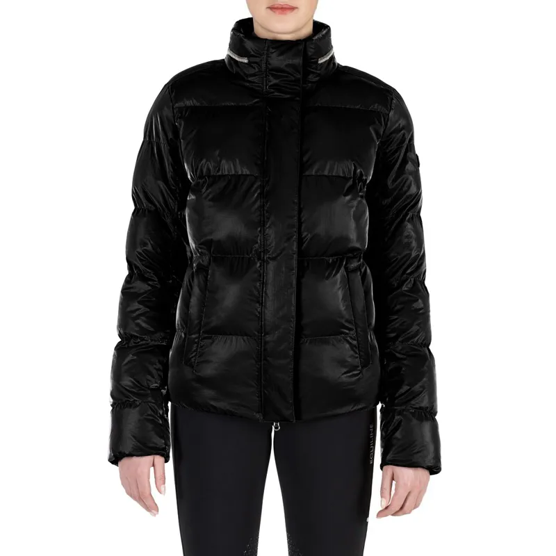 Equiline Gonger Velvet Womens Eco Quilted Jacket - Black