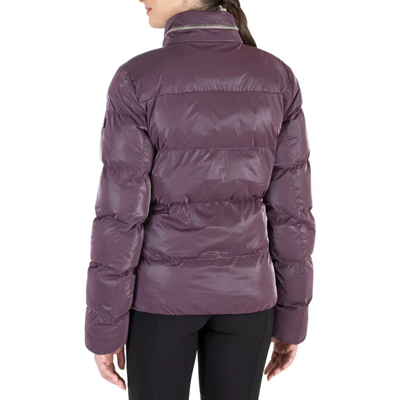 Equiline Gonger Velvet Womens Eco Quilted Jacket - Hortensia-1