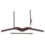 Equiline Anatomical HPL412 Light Two-Tie Crownpiece - Brown