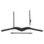 Equiline HPL412 Anatomical Light Two-Tie Crownpiece - Black