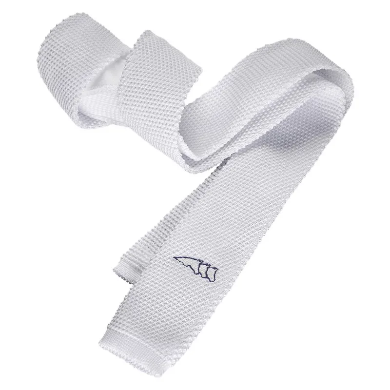Equiline New Slim Mens Show Tie - White