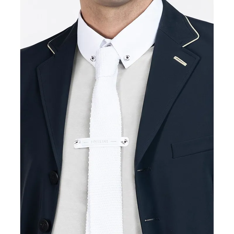 Equiline New Slim Mens Show Tie - White-1