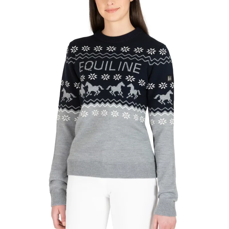 Equiline Nitan Womens Sweater - Light Grey
