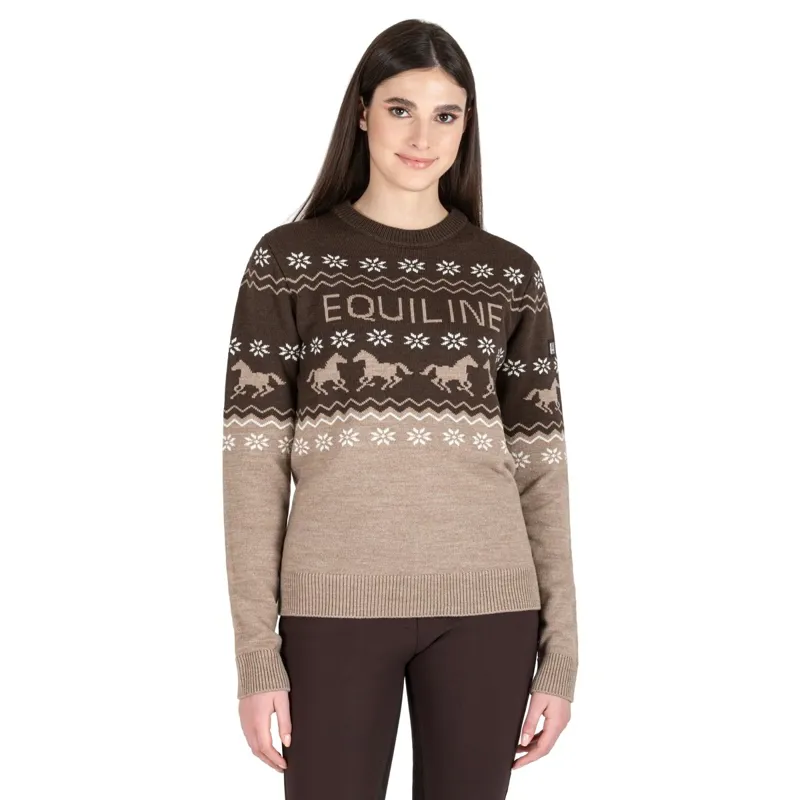 Equiline Nitan Womens Sweater - Brown