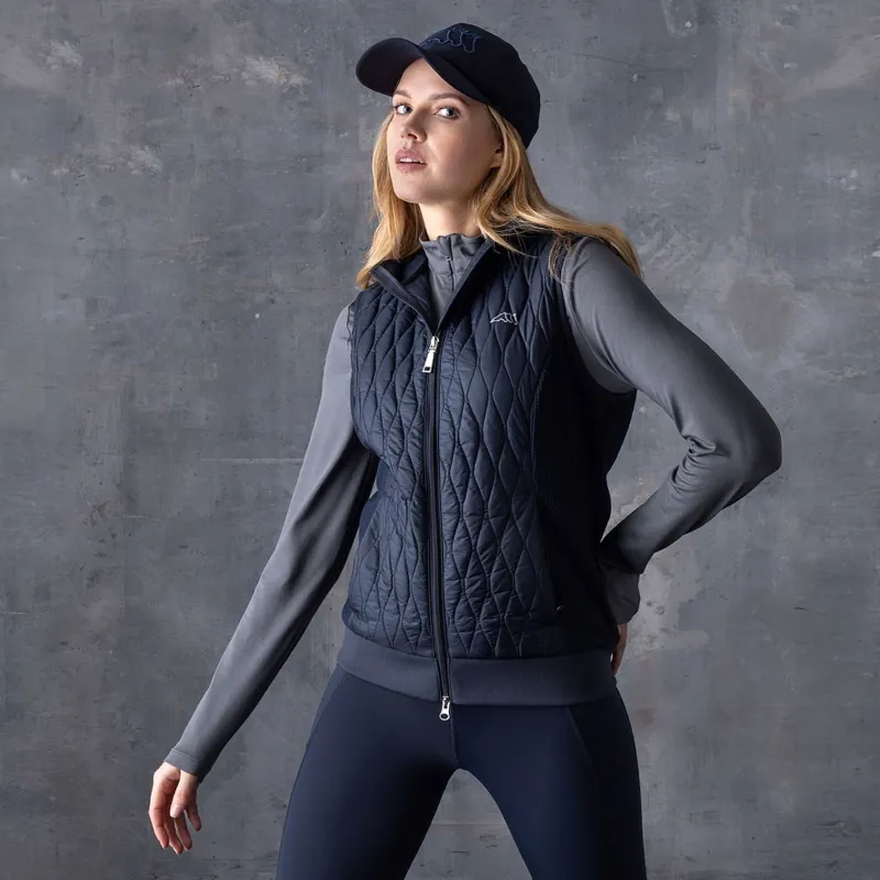 Equiline Eblyev Ladies Hooded Vest - Blue-2