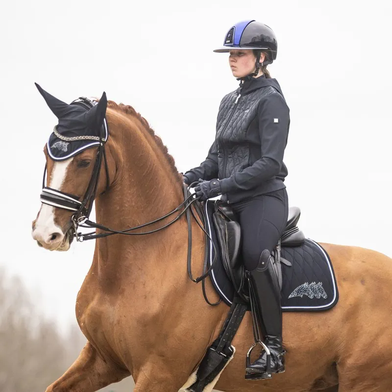 Equiline Erbe Ear Net - Blue-2