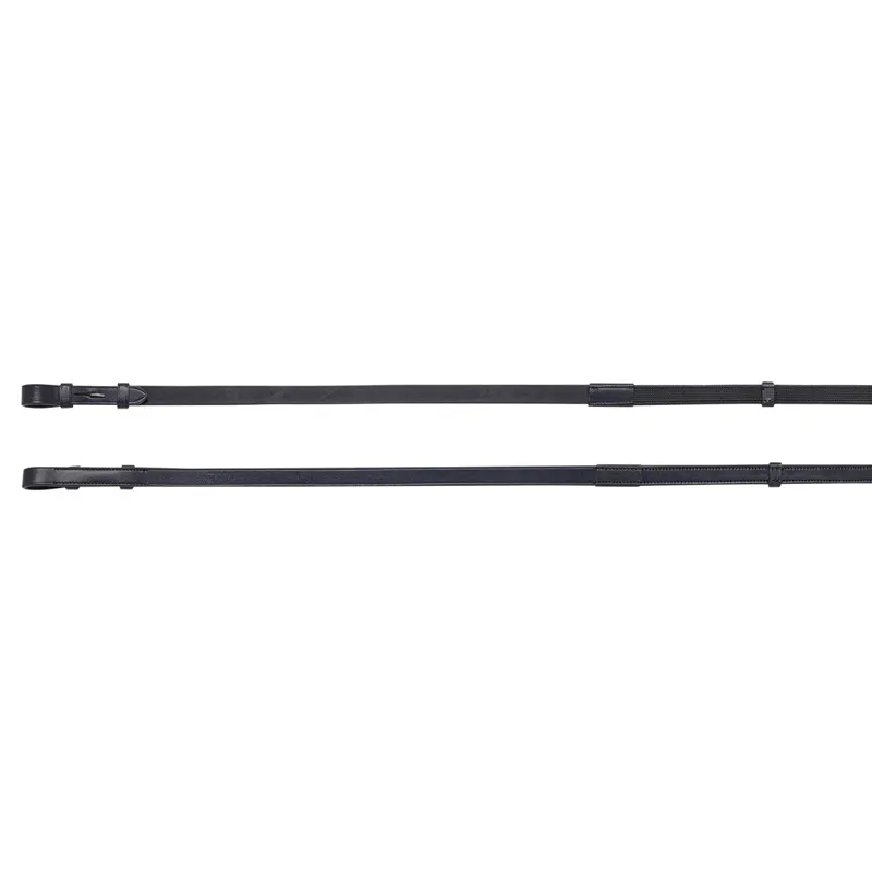 Equiline Inside Grip Continental Reins - Black