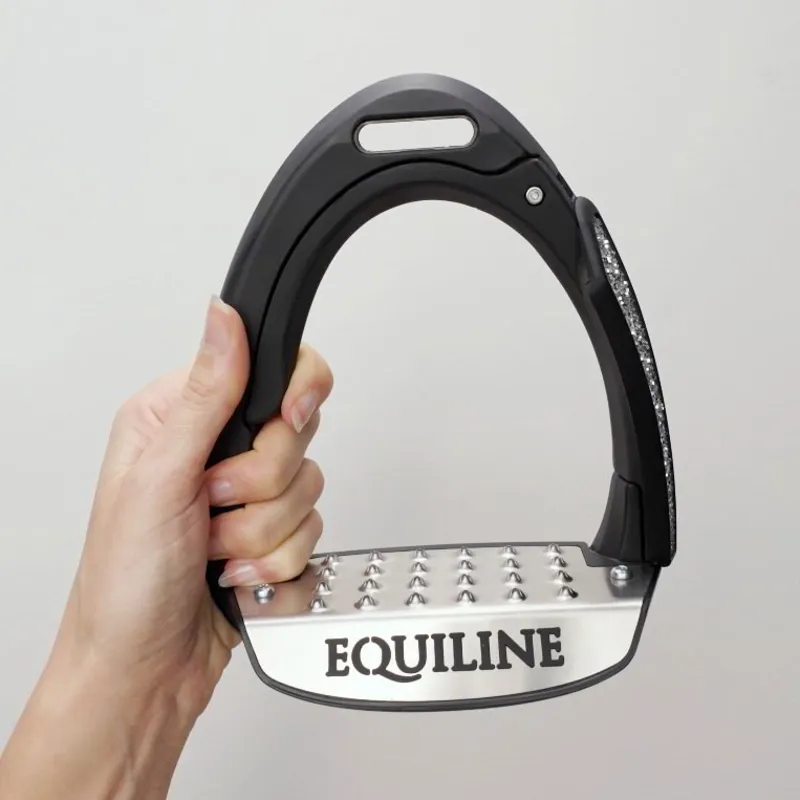Equiline X-Cel Breakaway Dressage Stirrup Attachments - Blue Glitter-2