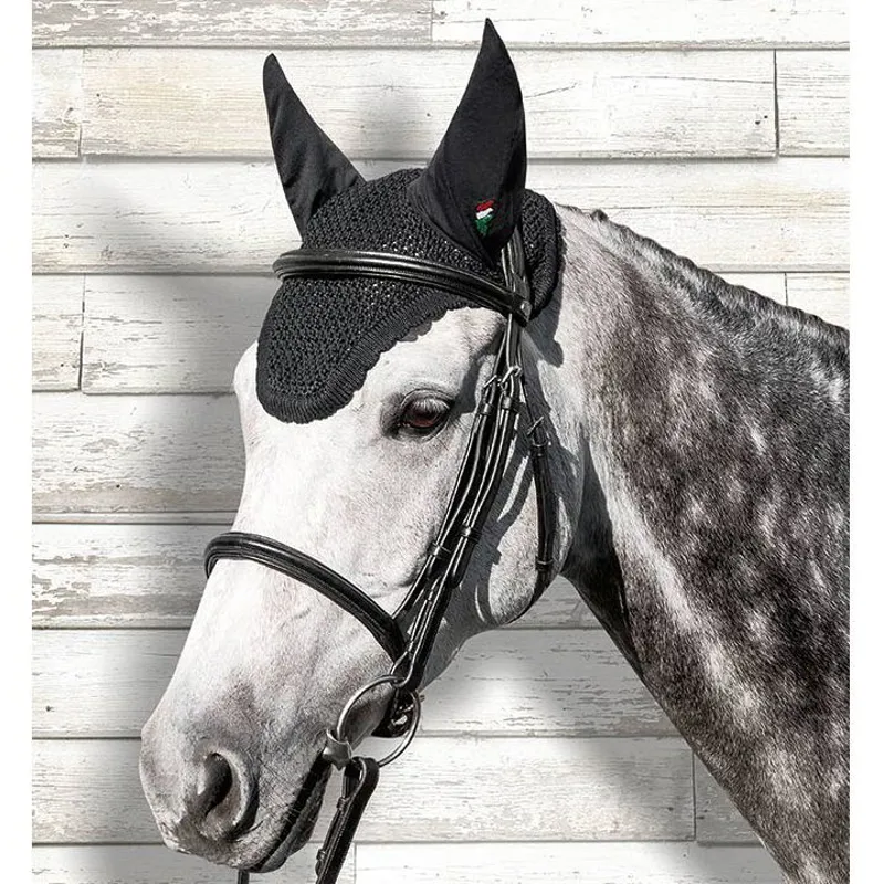 Equiline Kim Competition Ear Bonnet - Black-1