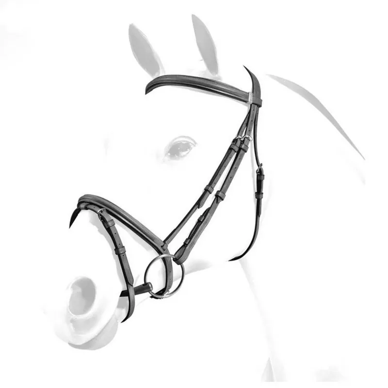 Equipe Emporio Flash Noseband Bridle - Black-1