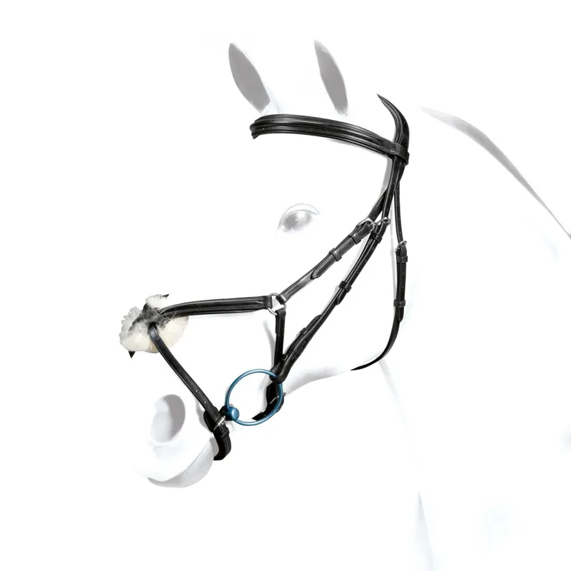 Equipe Emporio Grackle Bridle - Black/Silver-1