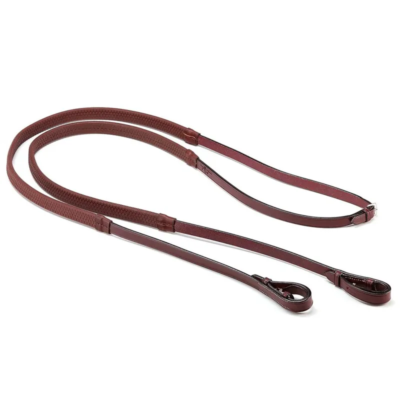 Equipe Emporio Rubber Grip Reins Billet - Newmarket/Silver-1