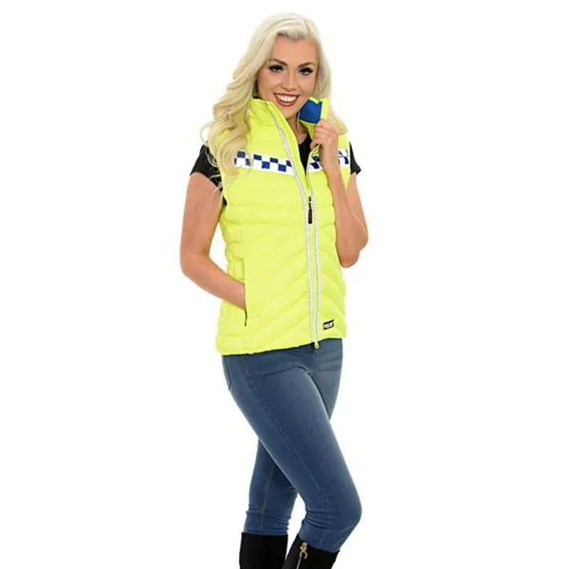 Equisafety Polite Women's Quilted Vest - Fluorescent Yellow-4