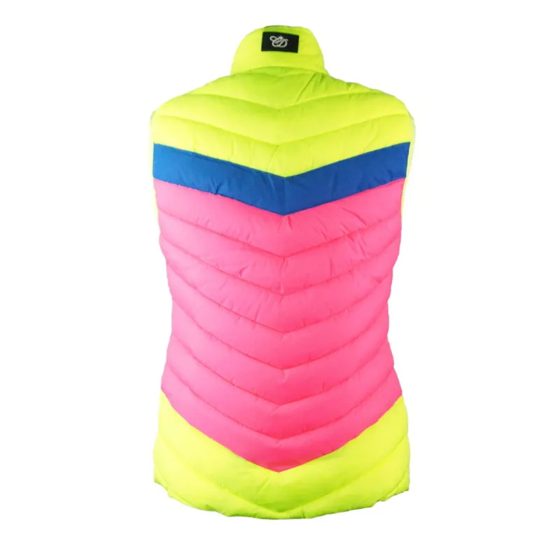 Equisafety CD Junior Riding Vest - Pink/Yellow-1