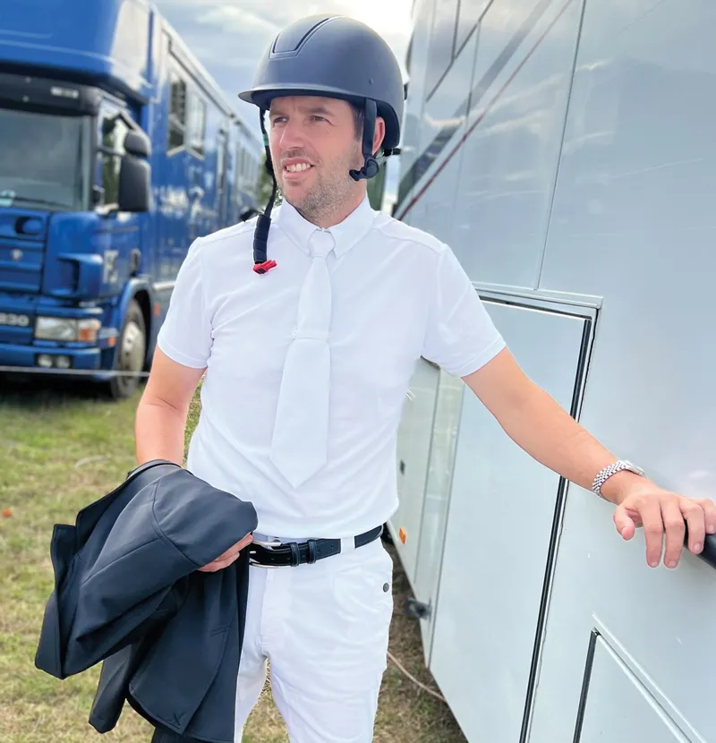 Equetech Elite Cool Men's Show Shirt - White-5